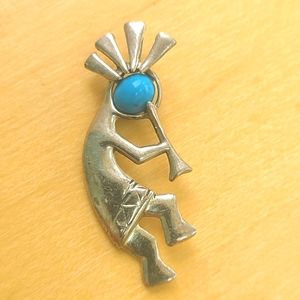 Vintage Sterling Native American Kokopelli Pendant